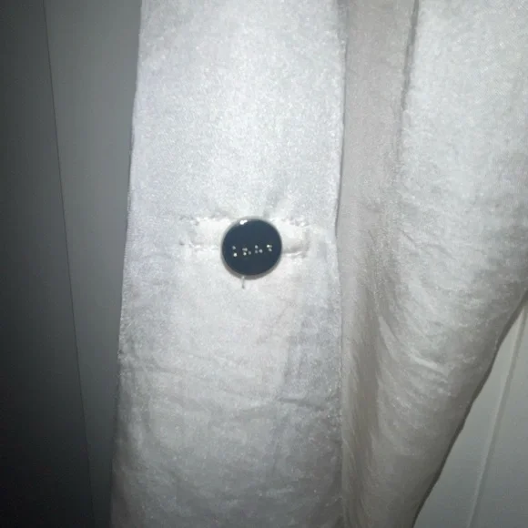 DKNY Long Elegant White Button-Up Dress NWT - Picture 6 of 7